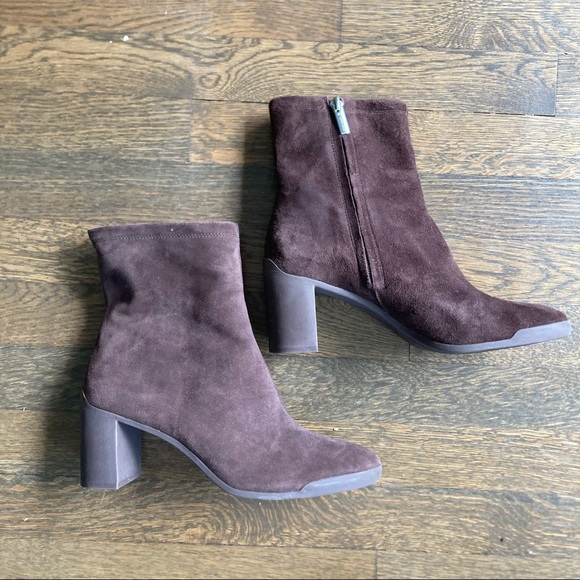 Corso como chocolate brown calf suede boots - Picture 2 of 5